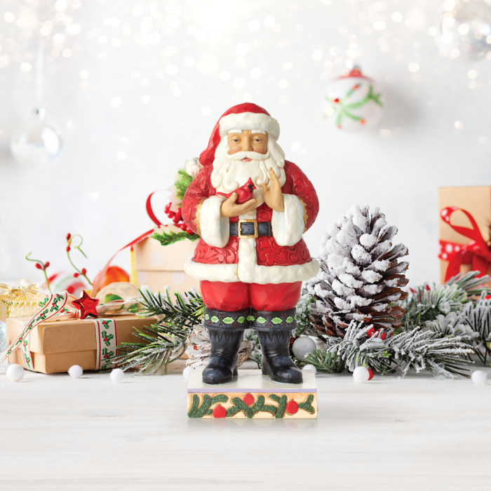 Heartwood Creek - Santa with Cardinal in Hands (OP=OP!)