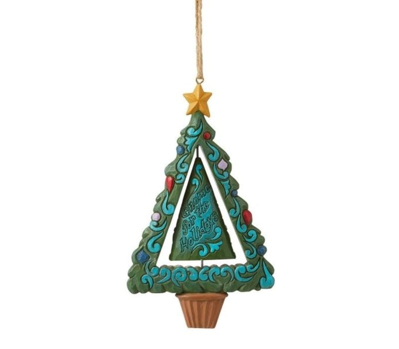 Heartwood Creek - Gnome in Christmas Tree Rotating Hanging Ornament (OP=OP!)