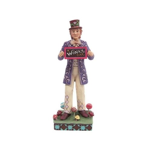 Willy Wonka with Rotating Chocolate Bar - Willy Wonka by Jim Shore 