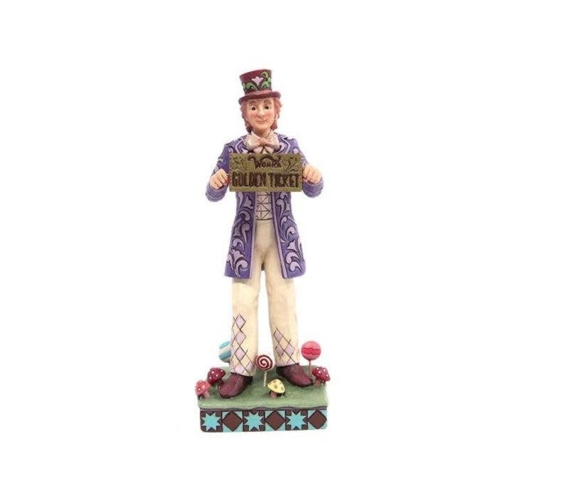 Willy Wonka by Jim Shore - Willy Wonka with Rotating Chocolate Bar