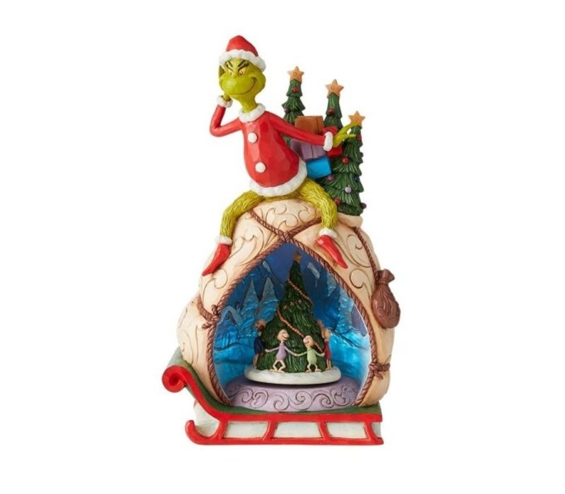 The Grinch by Jim Shore - Grinch Lighted Rotator (PRE-ORDER)
