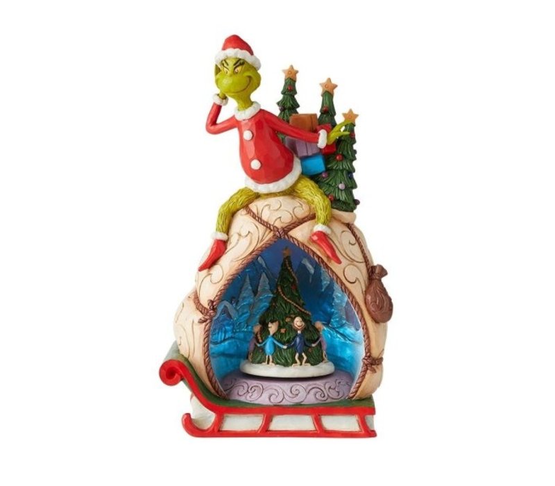 The Grinch by Jim Shore - Grinch Lighted Rotator