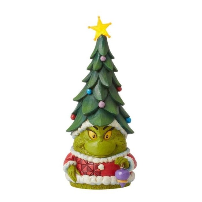 The Grinch by Jim Shore Grinch Gnome with Christmas Hat - The Grinch by Jim Shore