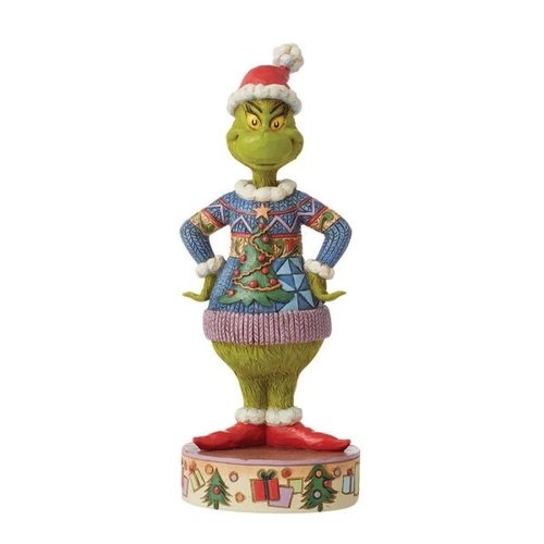 Grinch Wearing Ugly Sweater - The Grinch by Jim Shore 