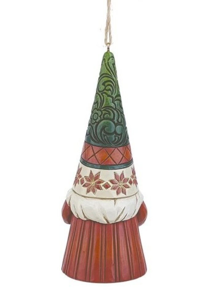 Heartwood Creek - Gnome Holding Wreath Hanging Ornament