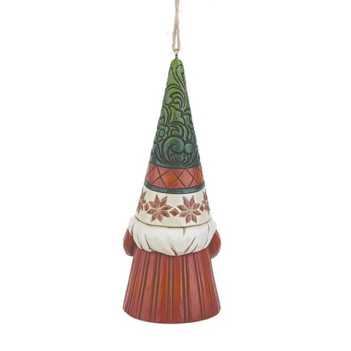 Heartwood Creek - Gnome Holding Wreath Hanging Ornament