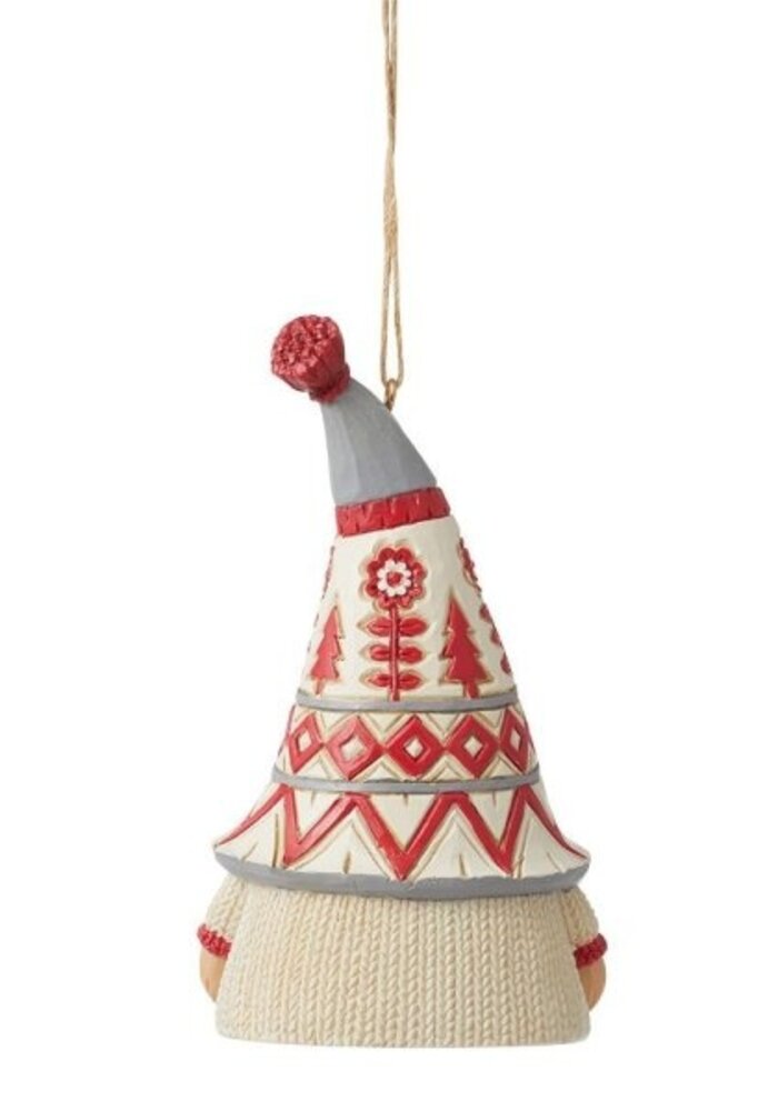 Heartwood Creek - Gnome in White Sweater Hanging Ornament