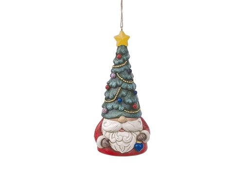 Heartwood Creek Gnome with Christmas Hat Hanging Ornament - Heartwood Creek