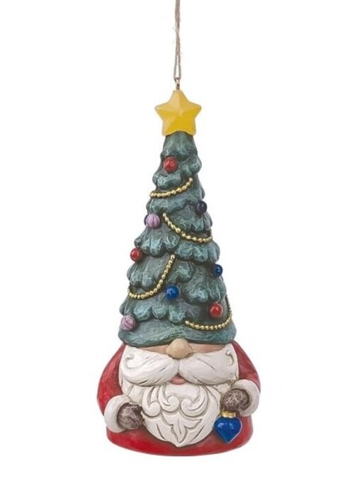 Heartwood Creek Gnome with Christmas Hat Hanging Ornament - Heartwood Creek