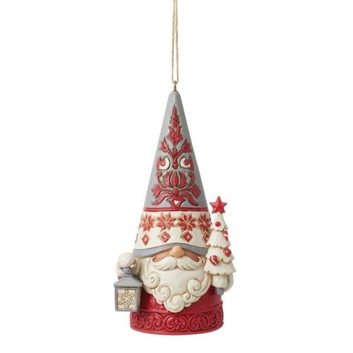 Gnome with Tree Hanging Ornament - Heartwood Creek 