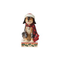 Heartwood Creek - Bundled up Pup (Highland Glen Christmas Dog))