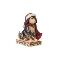 Heartwood Creek - Bundled up Pup (Highland Glen Christmas Dog))