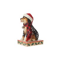 Heartwood Creek - Bundled up Pup (Highland Glen Christmas Dog))