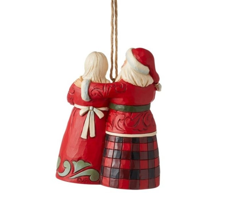 Heartwood Creek - Highland Glen Mr & Mrs Claus Hanging Ornament (PRE-ORDER)