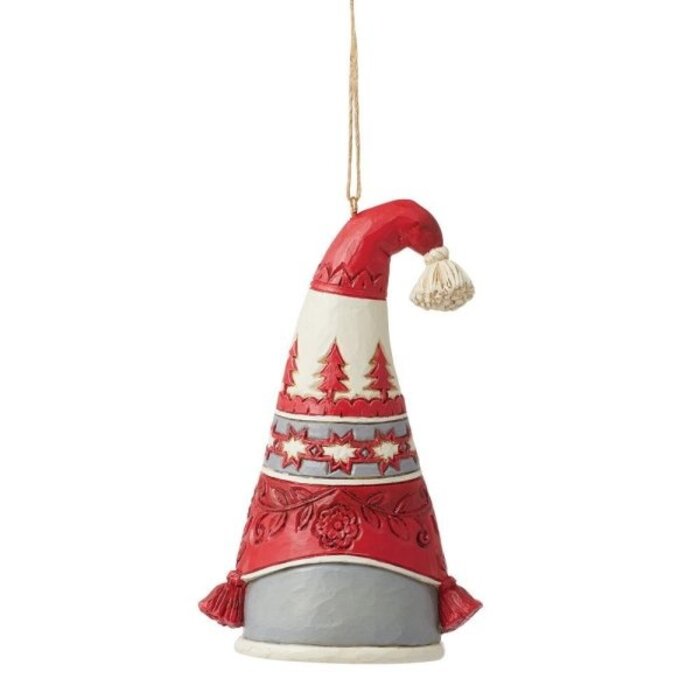 Heartwood Creek - Nordic Noel Gnome Reindeer Hat Hanging Ornament
