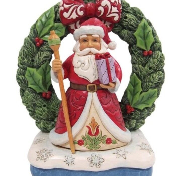 Heartwood Creek Believe in the Magic of Christmas (Santa Lighted Wreath) - Heartwood Creek