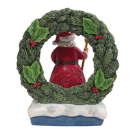 Heartwood Creek - Believe in the Magic of Christmas (Santa Lighted Wreath)