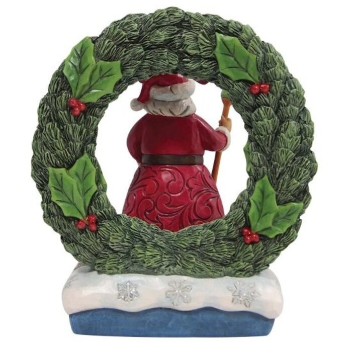 Heartwood Creek - Believe in the Magic of Christmas (Santa Lighted Wreath)