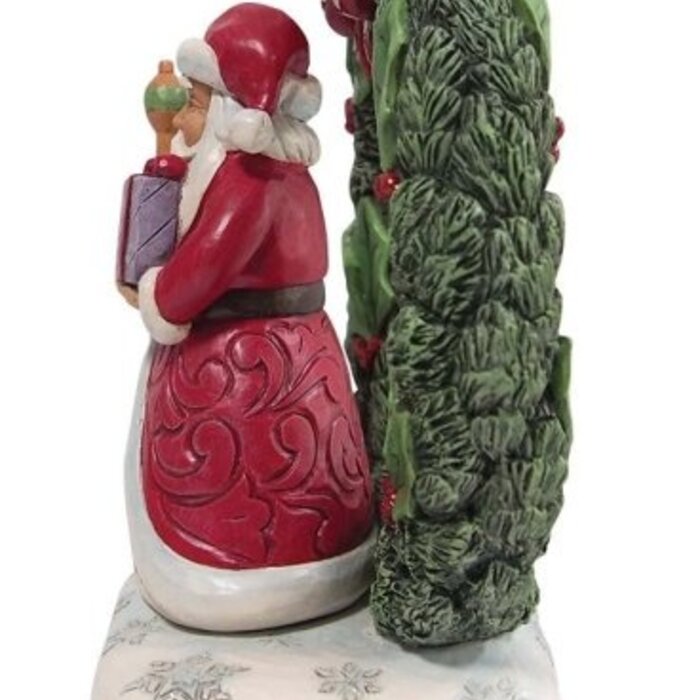 Heartwood Creek - Believe in the Magic of Christmas (Santa Lighted Wreath)