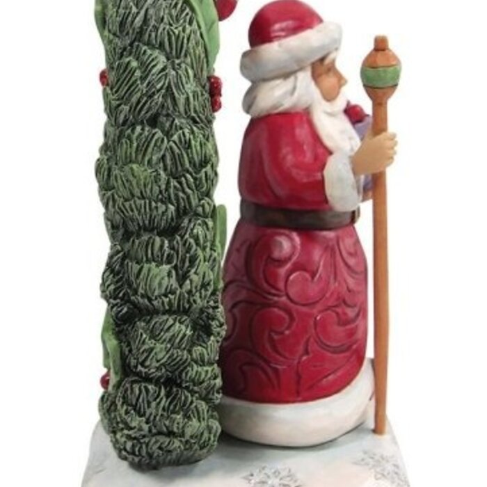 Heartwood Creek - Believe in the Magic of Christmas (Santa Lighted Wreath)