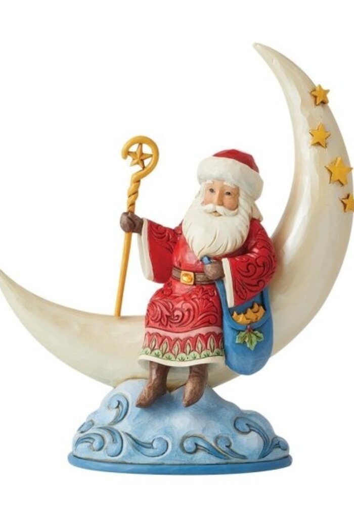 Heartwood Creek - Starry Night (Santa on Moon)