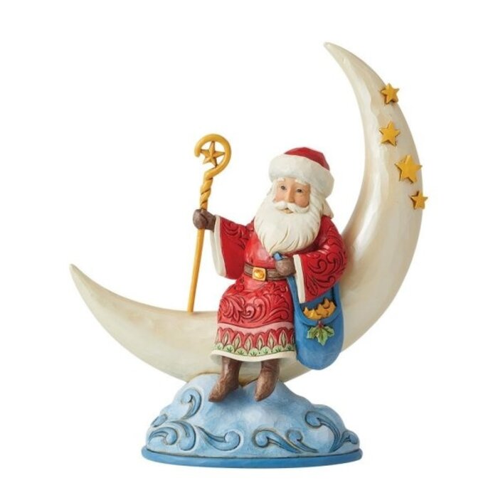 Heartwood Creek - Starry Night (Santa on Moon)