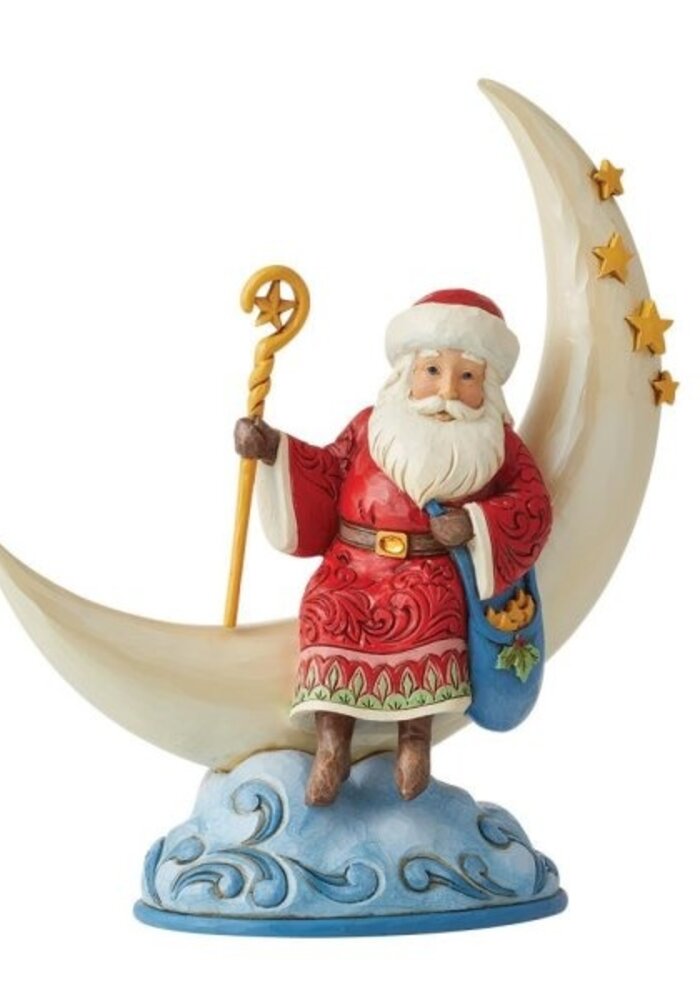 Heartwood Creek - Starry Night (Santa on Moon)