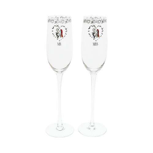 Nightmare Before Christmas Toasting Glasses (OP=OP!) - Disney Showcase Collection 