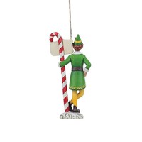 Elf by Jim Shore - Buddy Elf with Signpost Hanging Ornament