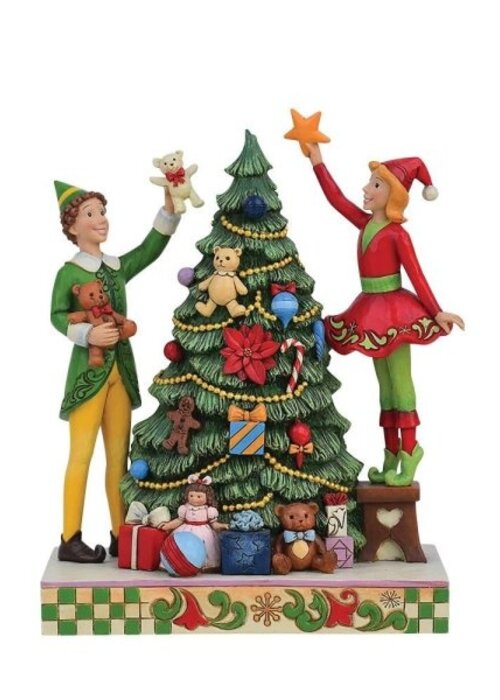Elf by Jim Shore Treat Every Day like Christmas (Buddy with Jovie) - Elf by Jim Shore