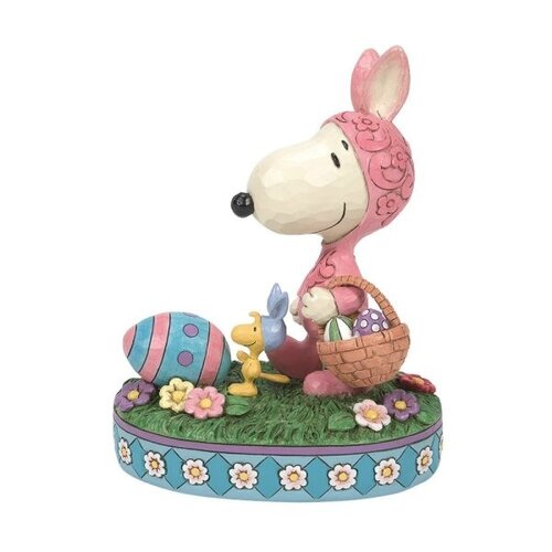 Easter Hoppyness (Snoopy and Woodstock in Bunny Suits) - Peanuts by Jim Shore 