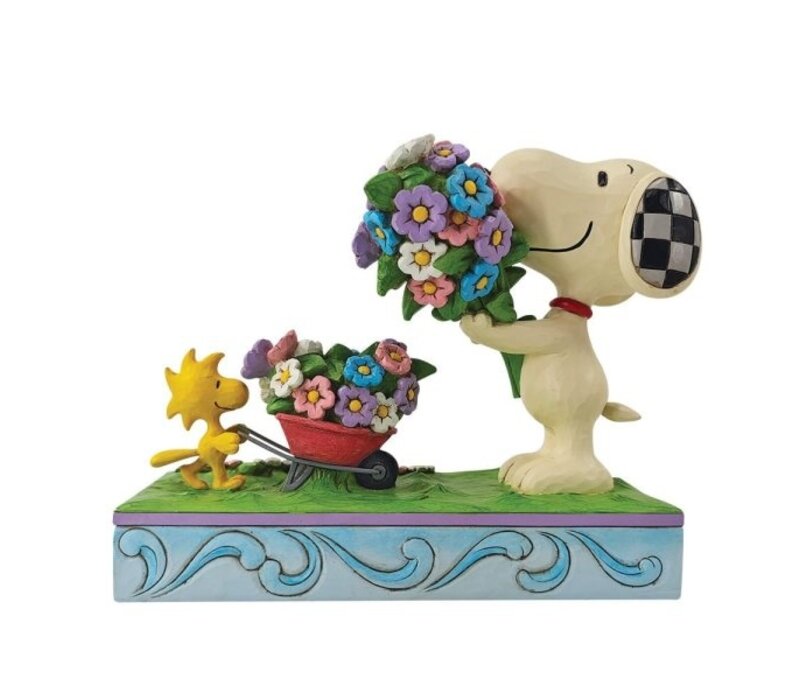 Peanuts by Jim Shore - Fresh Picked Blooms (Snoopy & Woodstock)