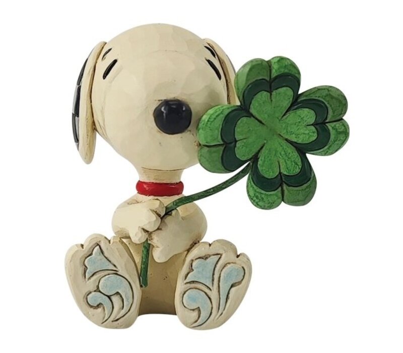 Peanuts by Jim Shore - Snoopy with Clover Mini