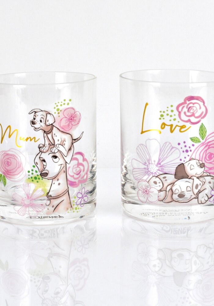 Disney Home - Disney Set of 2 Dalmatians Glasses - Mum