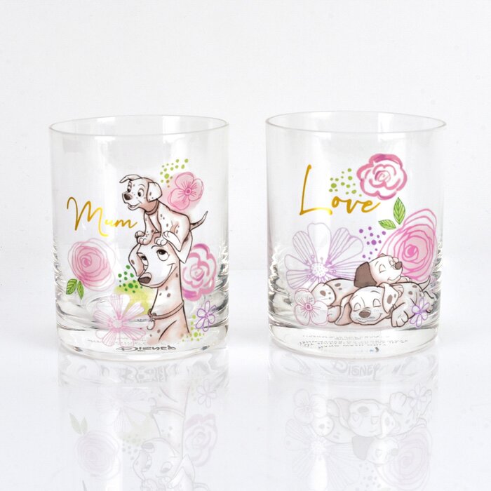 Disney Home Disney Set of 2 Dalmatians Glasses - Mum - Disney Home