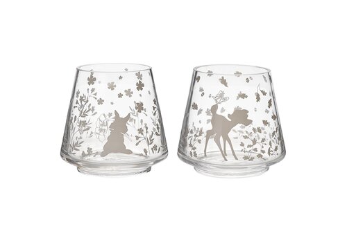 Disney Home Disney Bambi And Thumper Set of 2 Glass Candle Holders - Disney Home