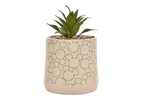 Disney Home Disney Mickey Ceramic Planter With Faux Plant - Disney Home