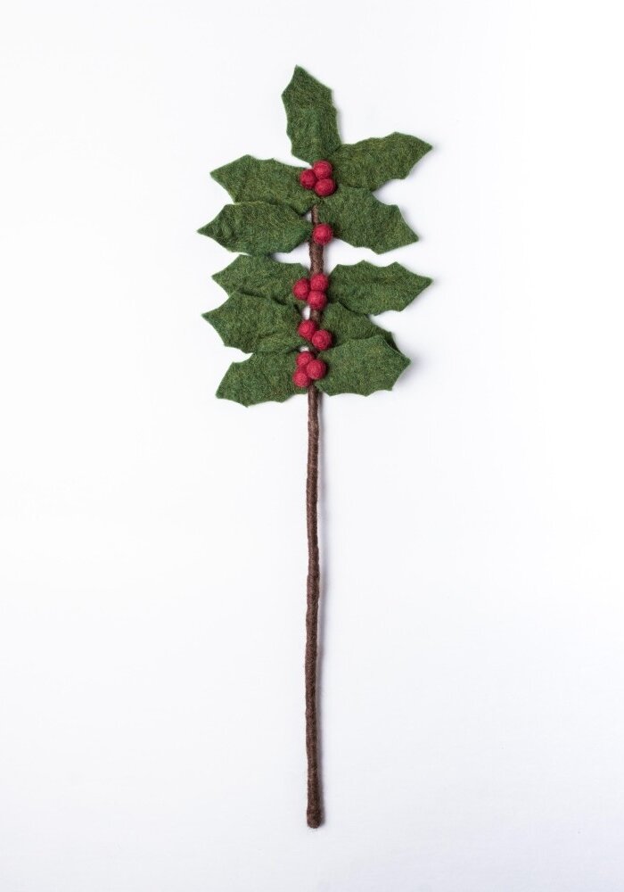 Sjaal met een Verhaal - Tak Holly Berry