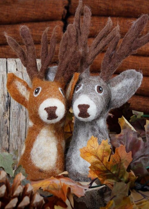 Sjaal met Verhaal Eiwarmer Hert Bruin - Sjaal met een Verhaal