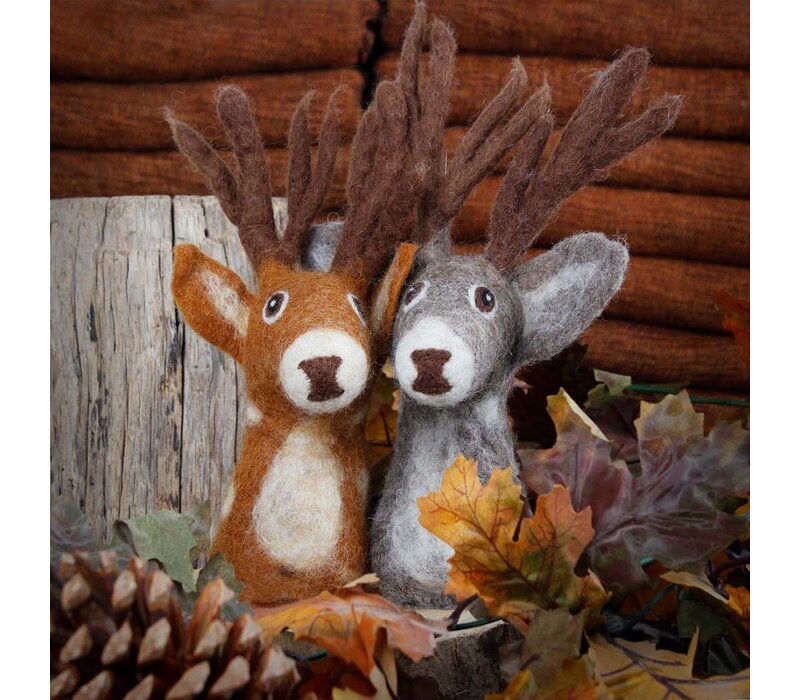 Sjaal met een Verhaal - Eiwarmer Hert Bruin