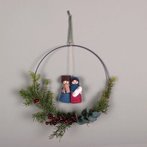 Hanger Jozef & Maria Kleur (2 stuks) - Sjaal met een Verhaal 
