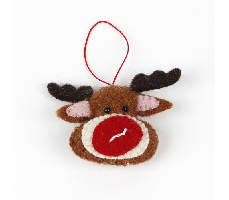 Sjaal met een Verhaal - Rudolph Hanging Ornament (5 stuks)