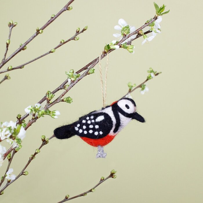 Sjaal met Verhaal Bonte Specht - Sjaal met een Verhaal