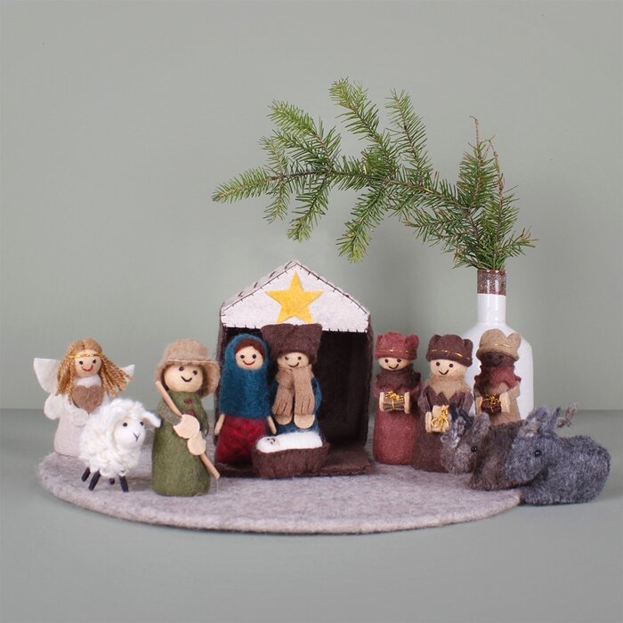 Sjaal met een Verhaal - Kerststal Kleur