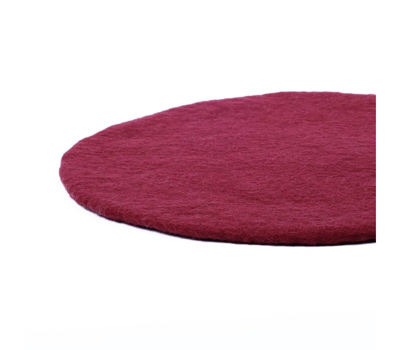 Sjaal met een Verhaal - Onderzetter Holly Berry Rood