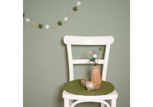 Sjaal met Verhaal Onderzetter Mistletoe Groen - Sjaal met een Verhaal