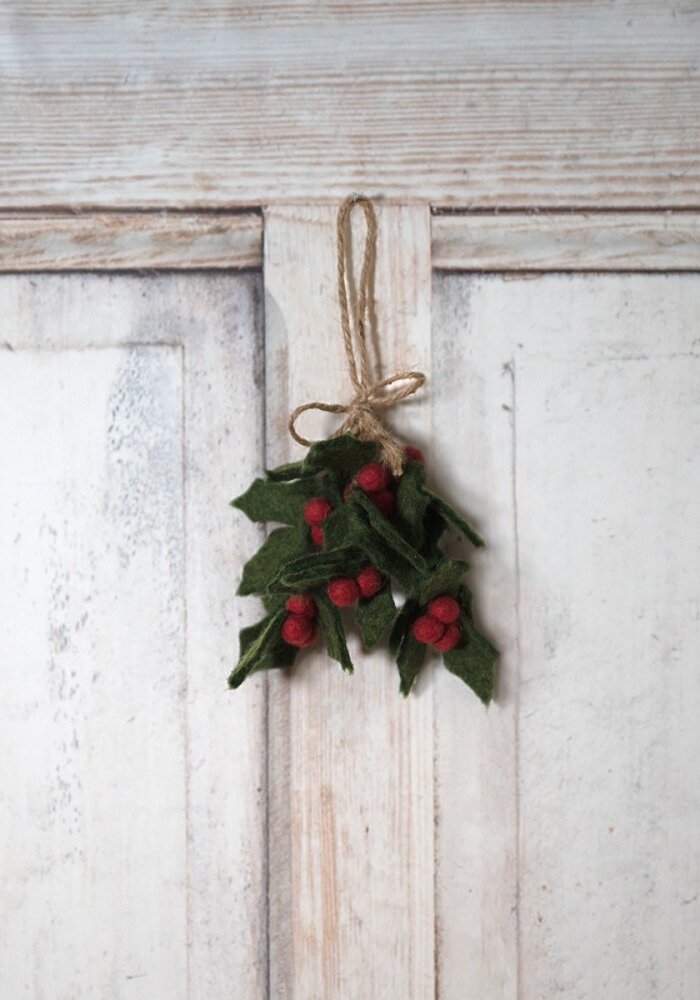 Sjaal met een Verhaal - Hanger Holly Berry Large