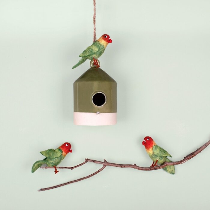 Sjaal met Verhaal Dwergpapegaai - Sjaal met een Verhaal