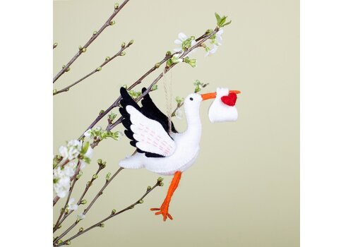 Sjaal met Verhaal Ooievaar - Sjaal met een Verhaal