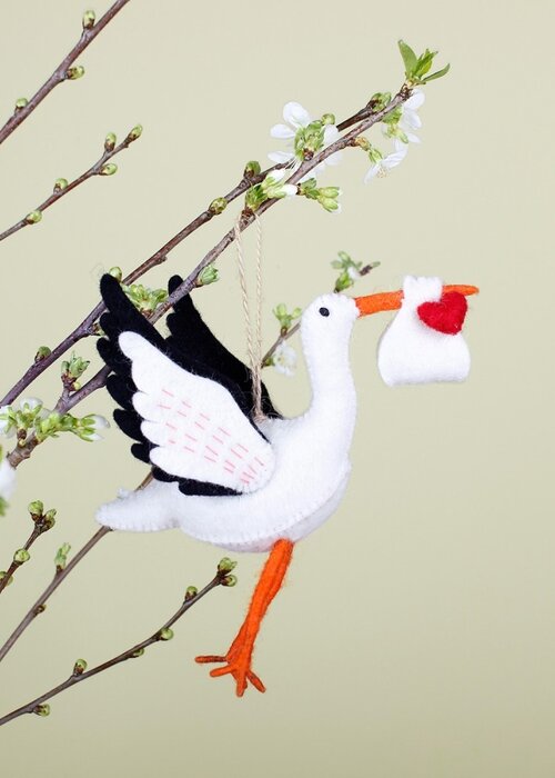 Sjaal met Verhaal Ooievaar - Sjaal met een Verhaal